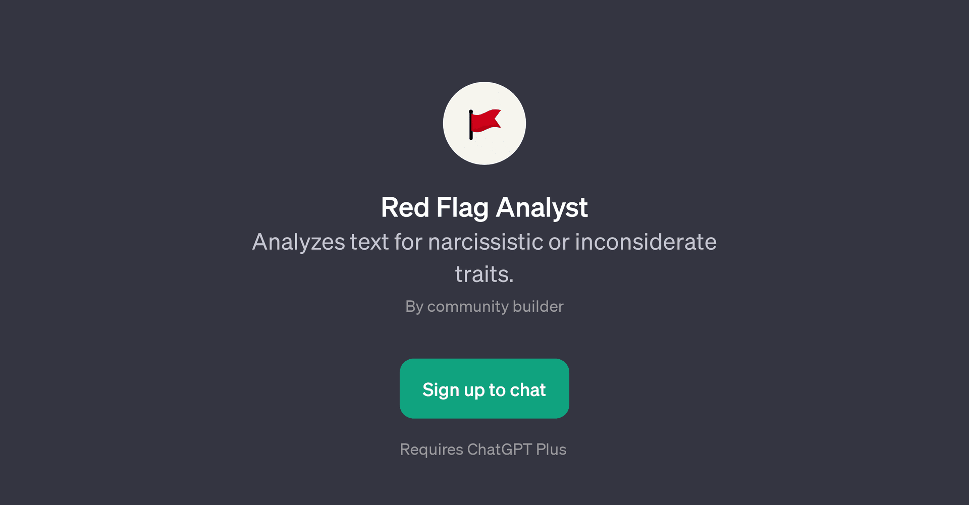 Red Flag Analyst