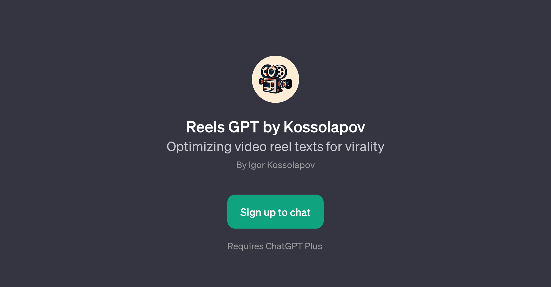 Reels GPT by Kossolapov