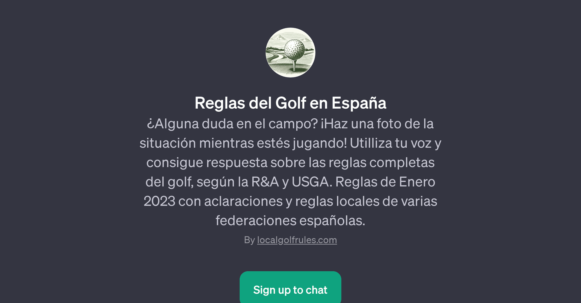 Reglas del Golf en Espaa