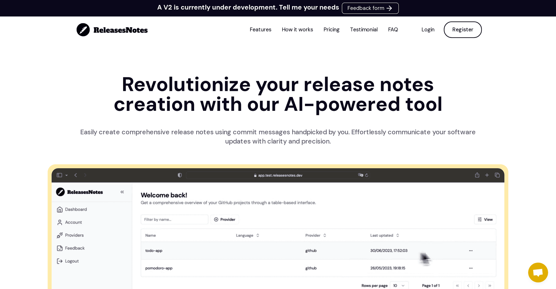 Releasesnotes