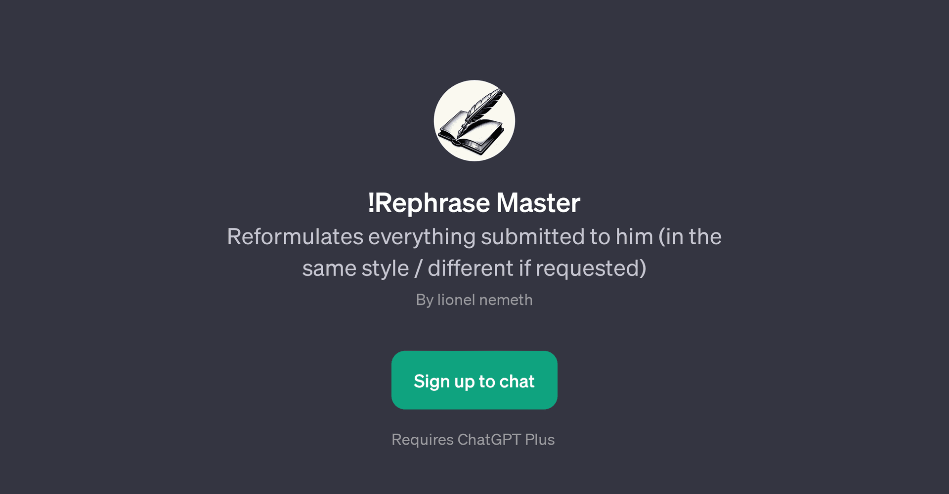 !Rephrase Master