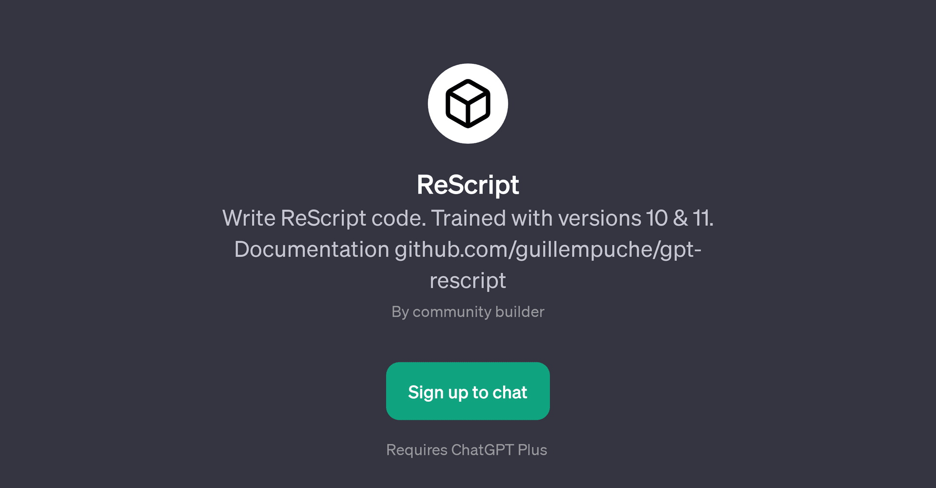 ReScript GPT