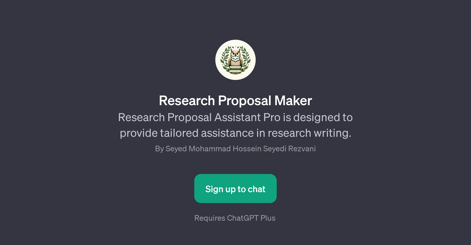 Research Proposal Maker