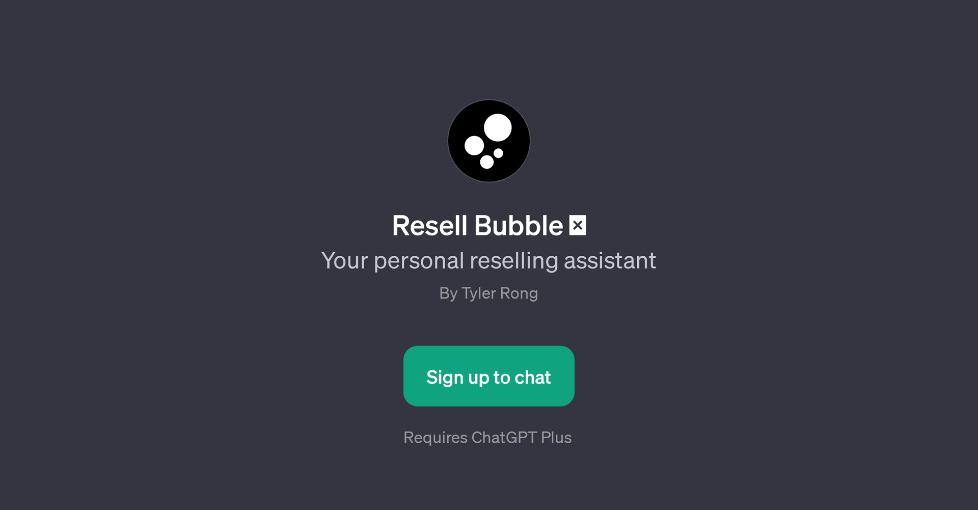 Resell Bubble