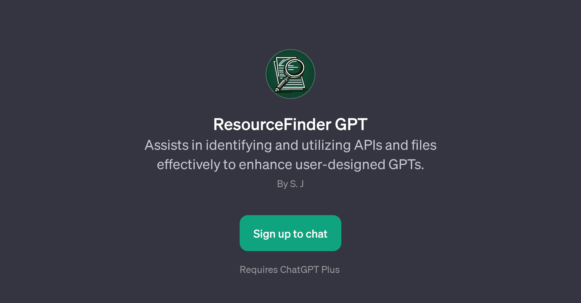 ResourceFinder GPT