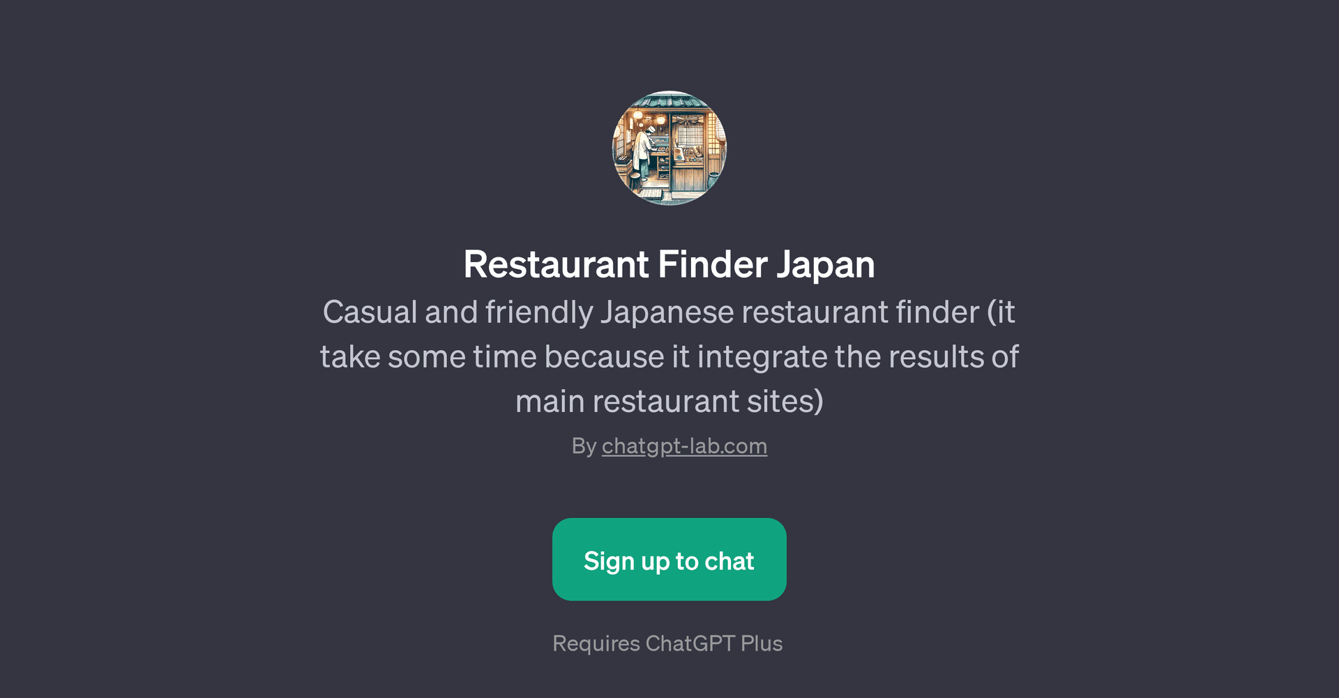 Restaurant Finder Japan