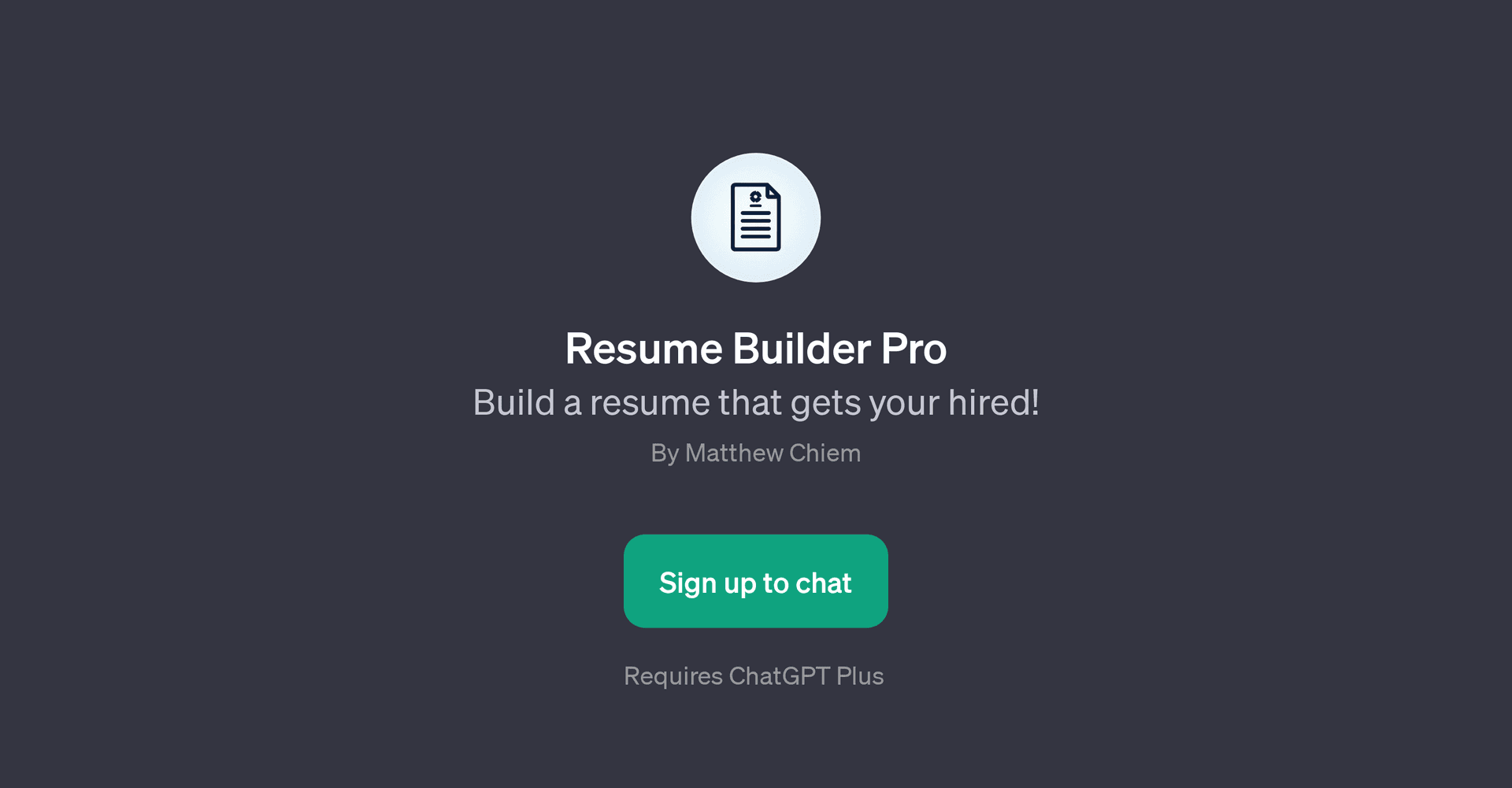 Resume Builder Pro