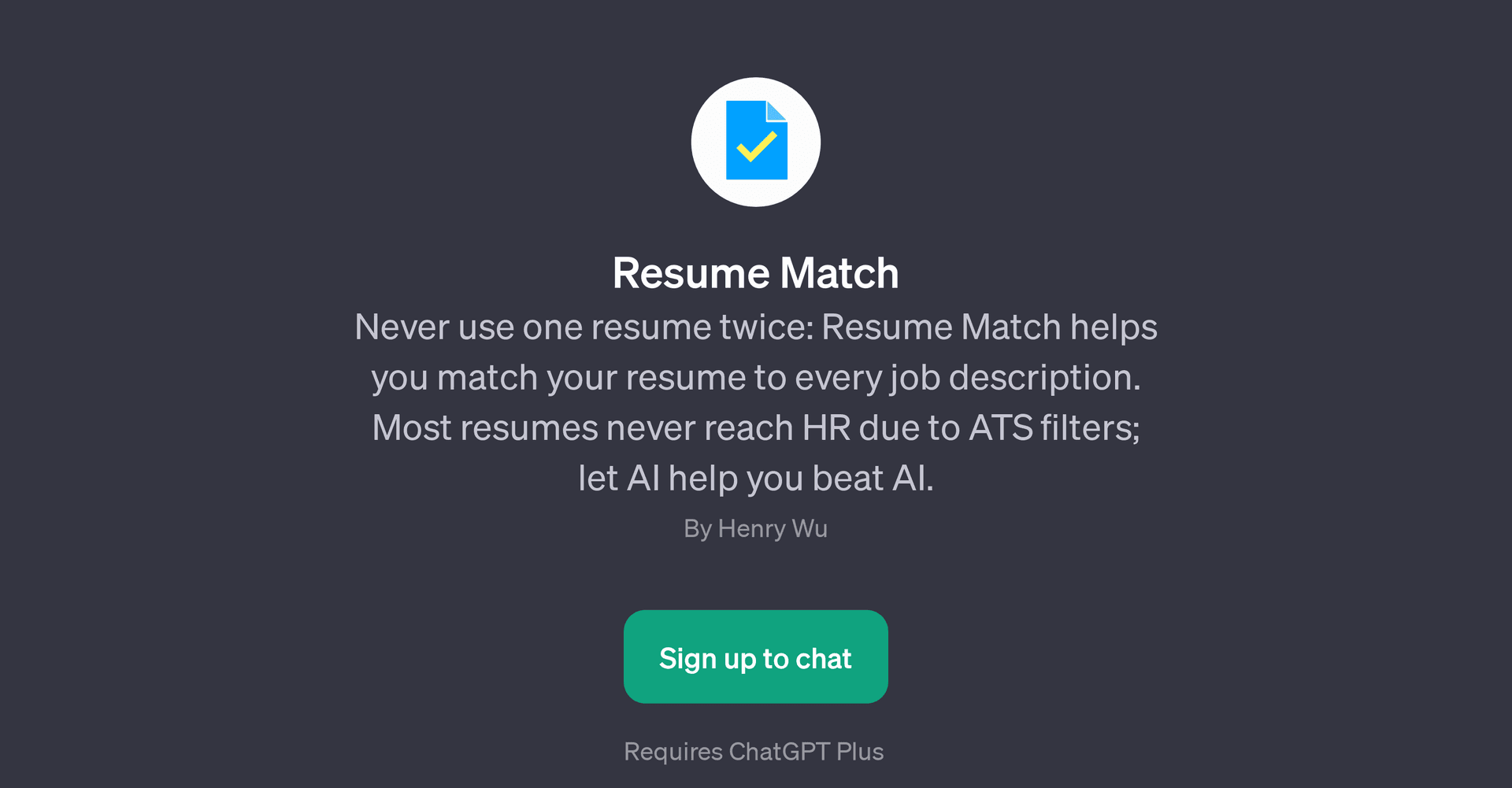 Resume Match