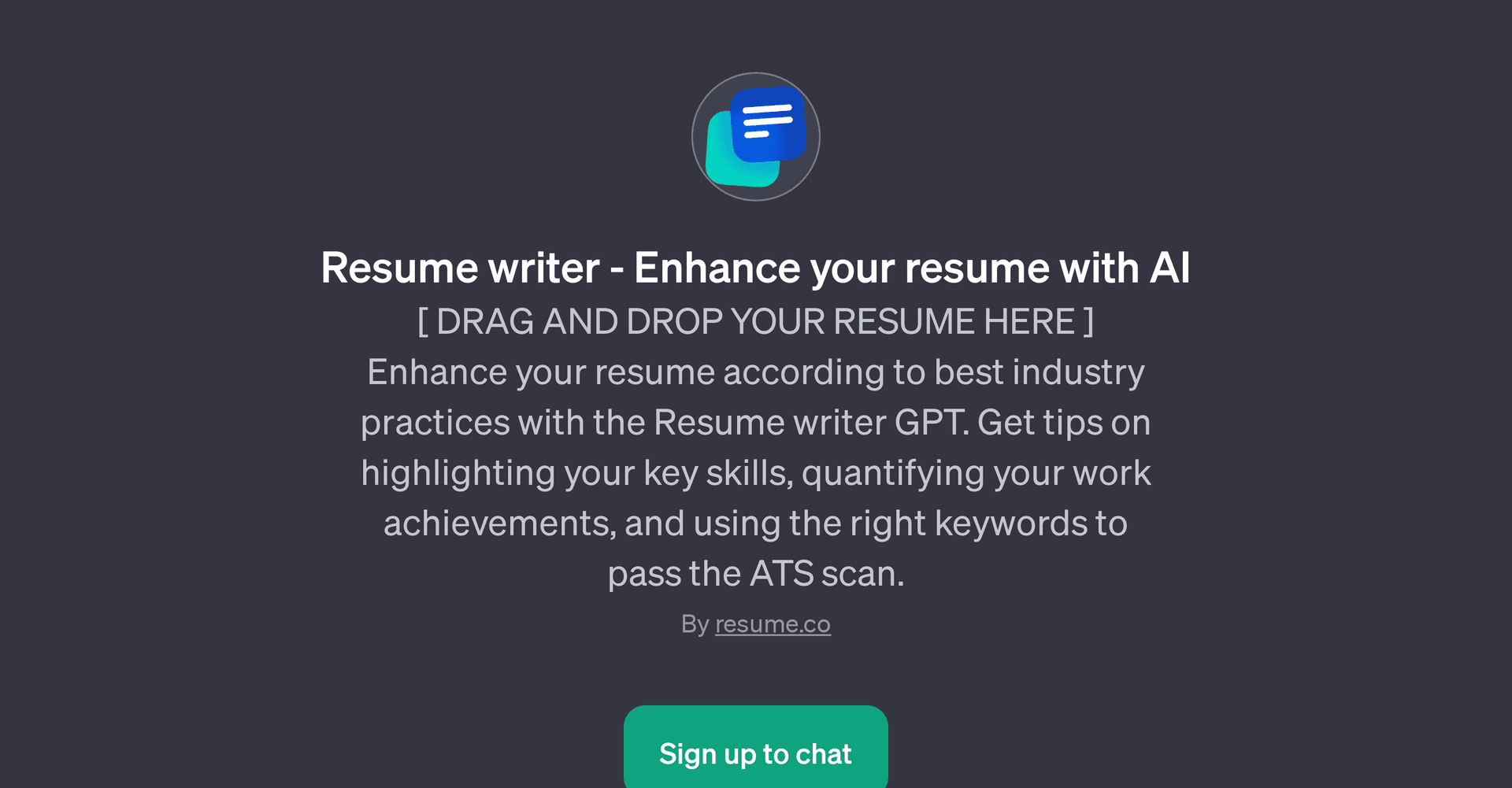 Resume Writer GPT