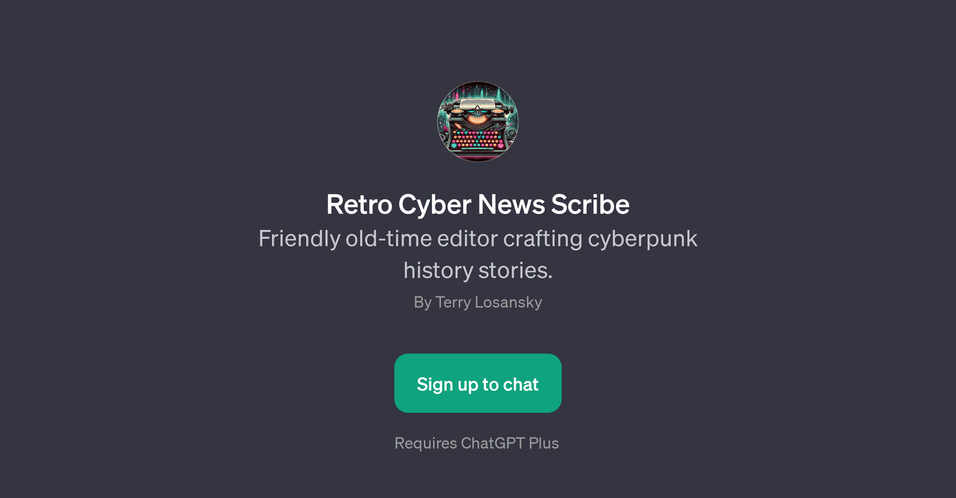 Retro Cyber News Scribe