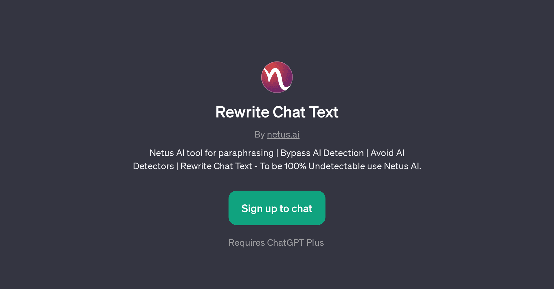 Rewrite Chat Text
