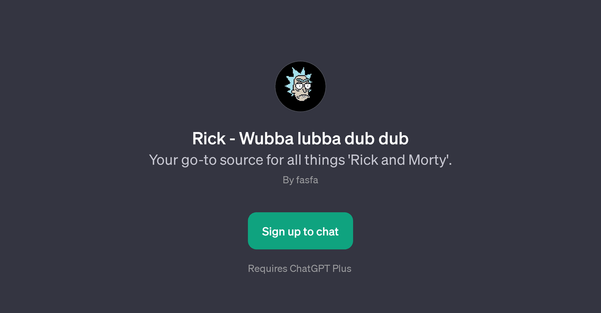 Rick - Wubba lubba dub dub