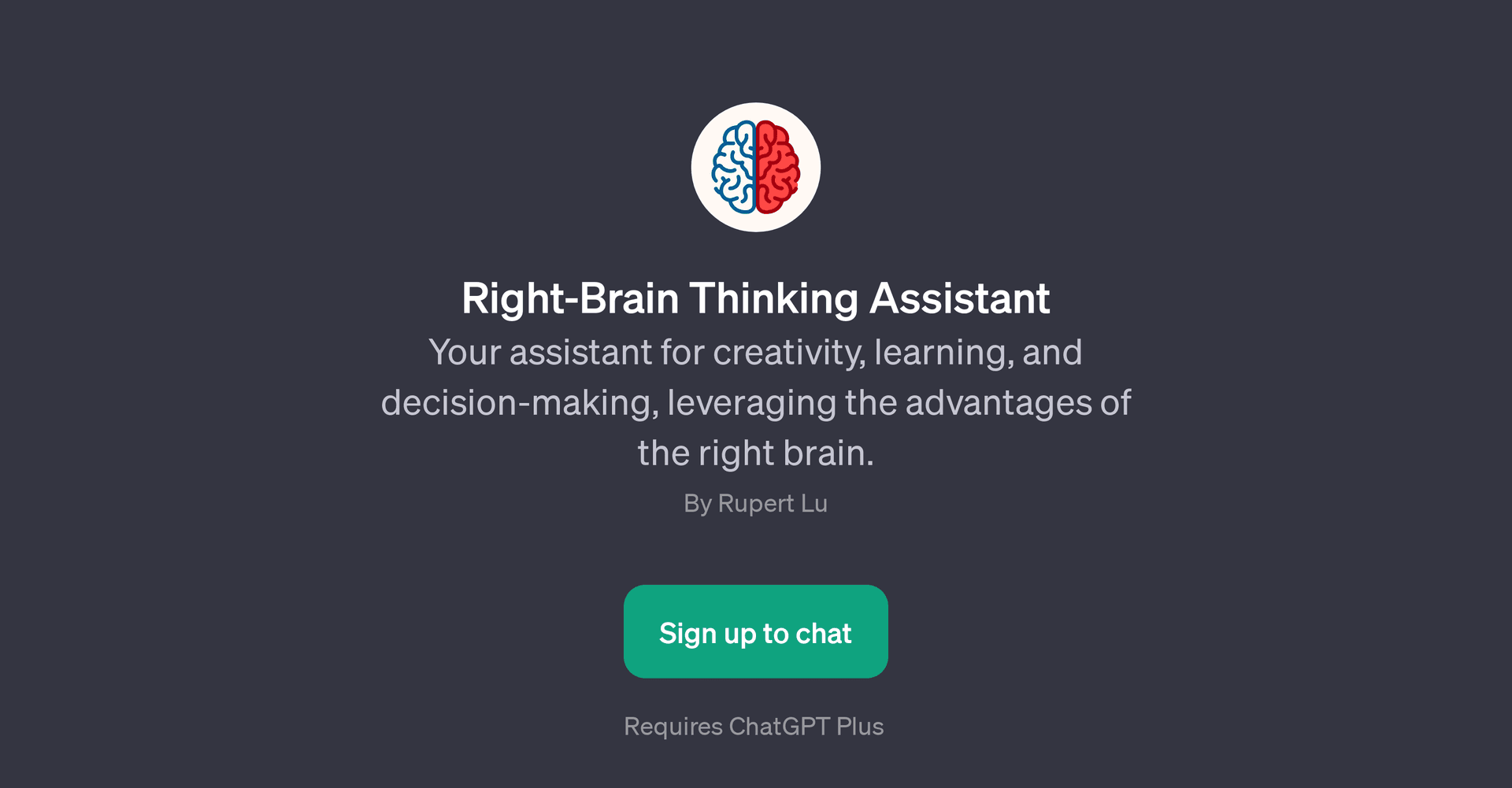 Right-Brain Thinking Assistant