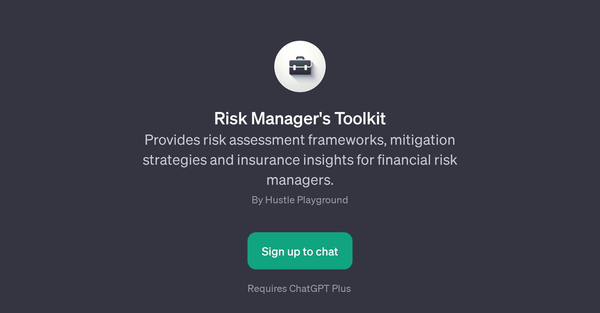 Risk Manager's Toolkit
