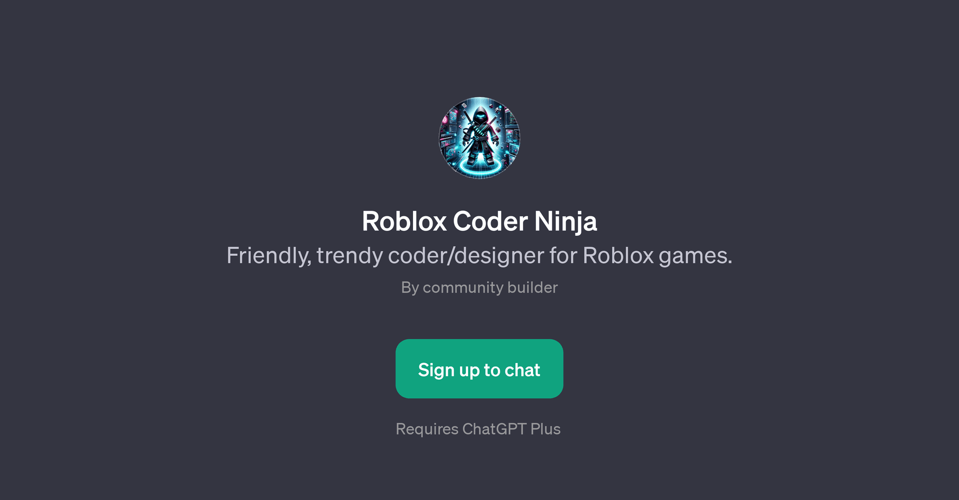 Roblox Coder Ninja