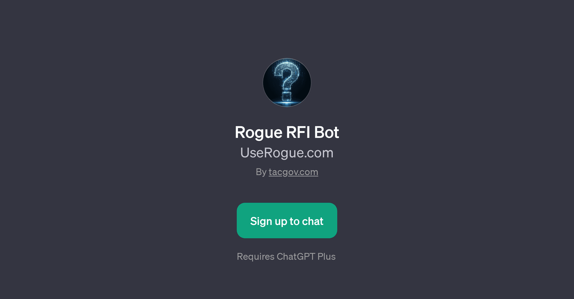 Rogue RFI Bot