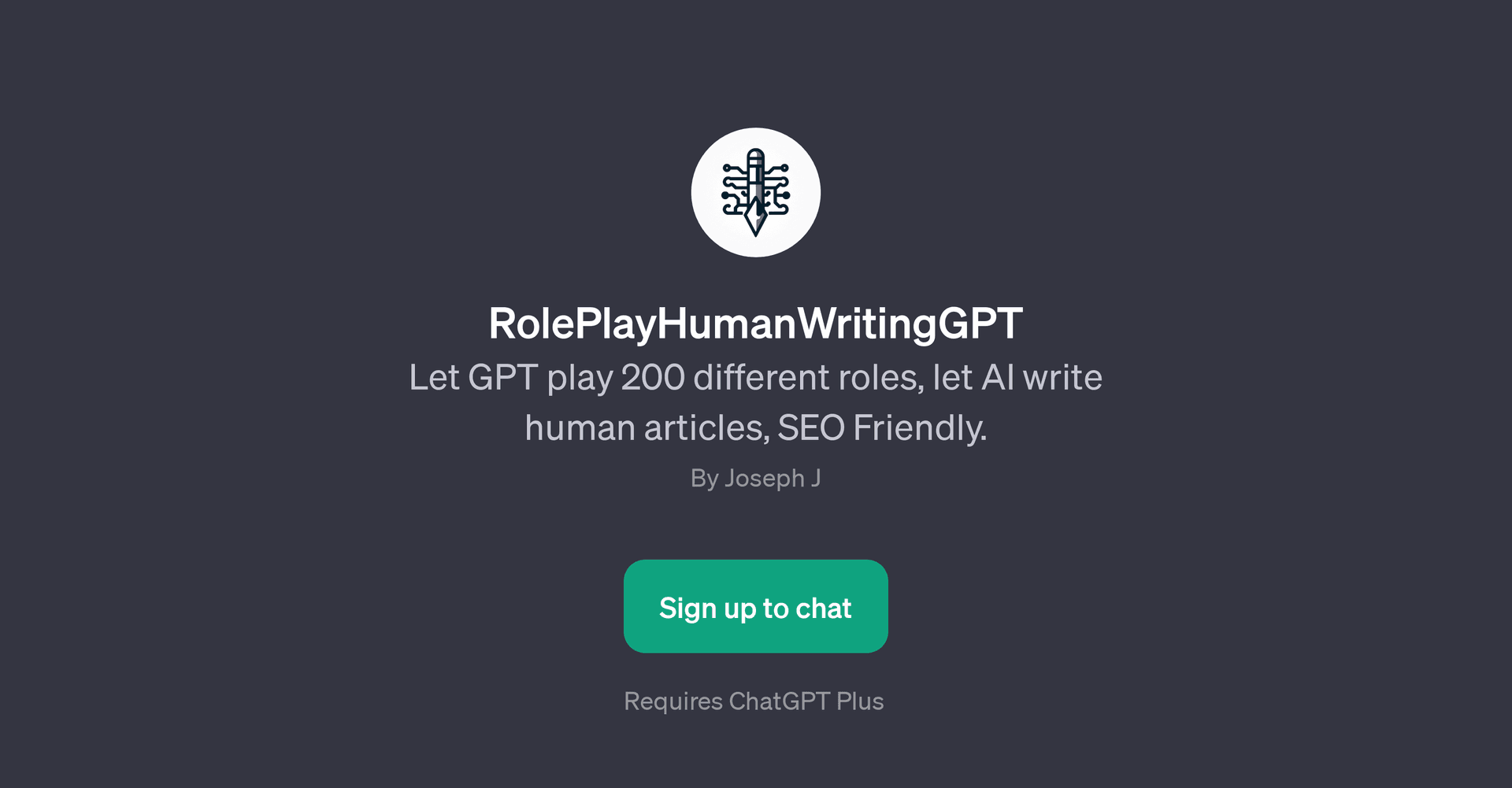 RolePlayHumanWritingGPT