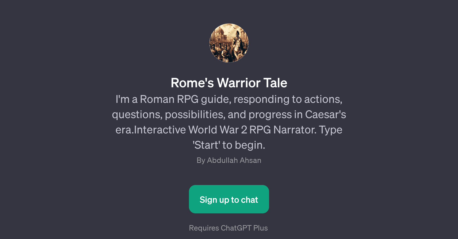 Rome's Warrior Tale