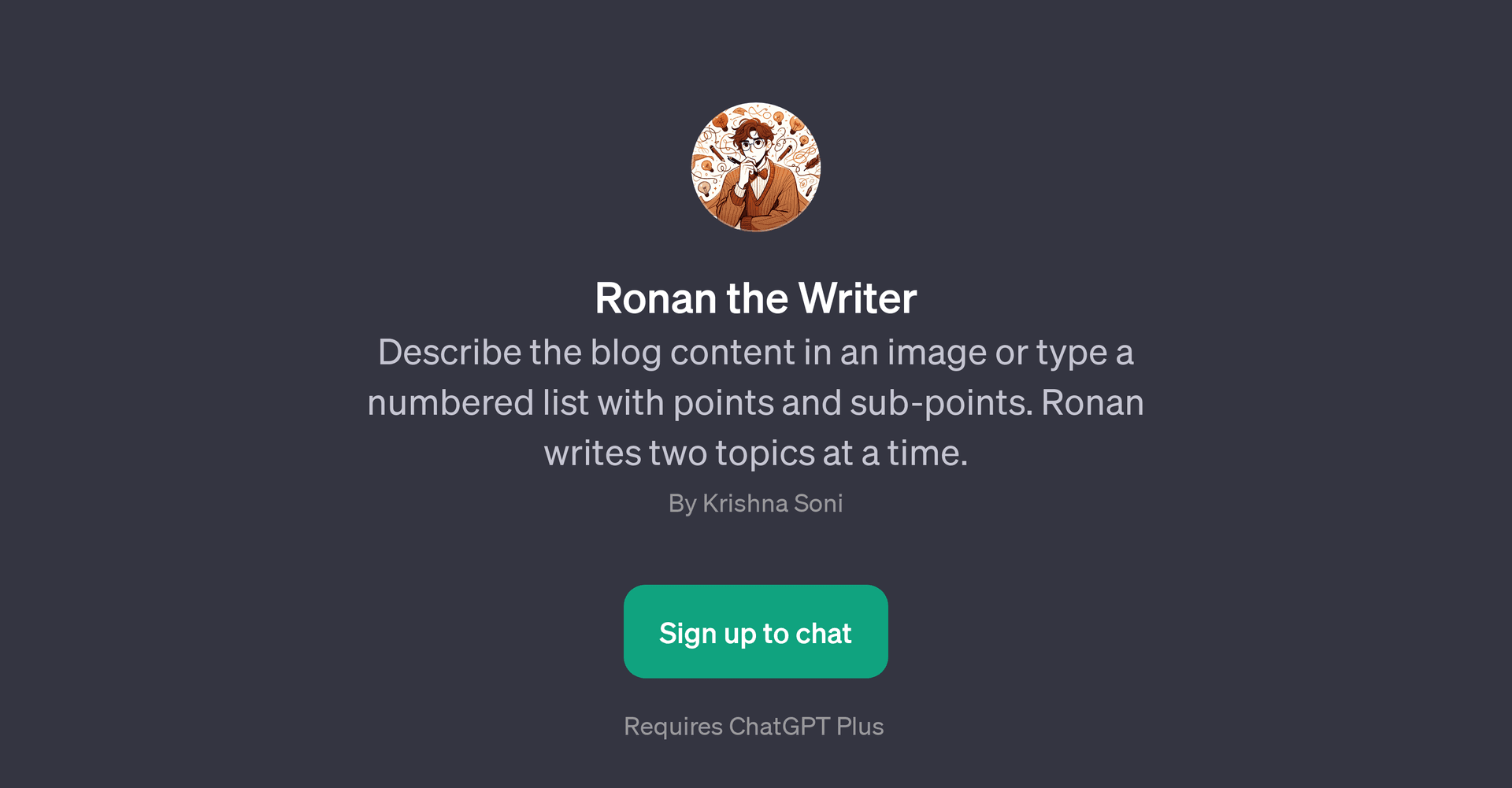 Ronan the Writer