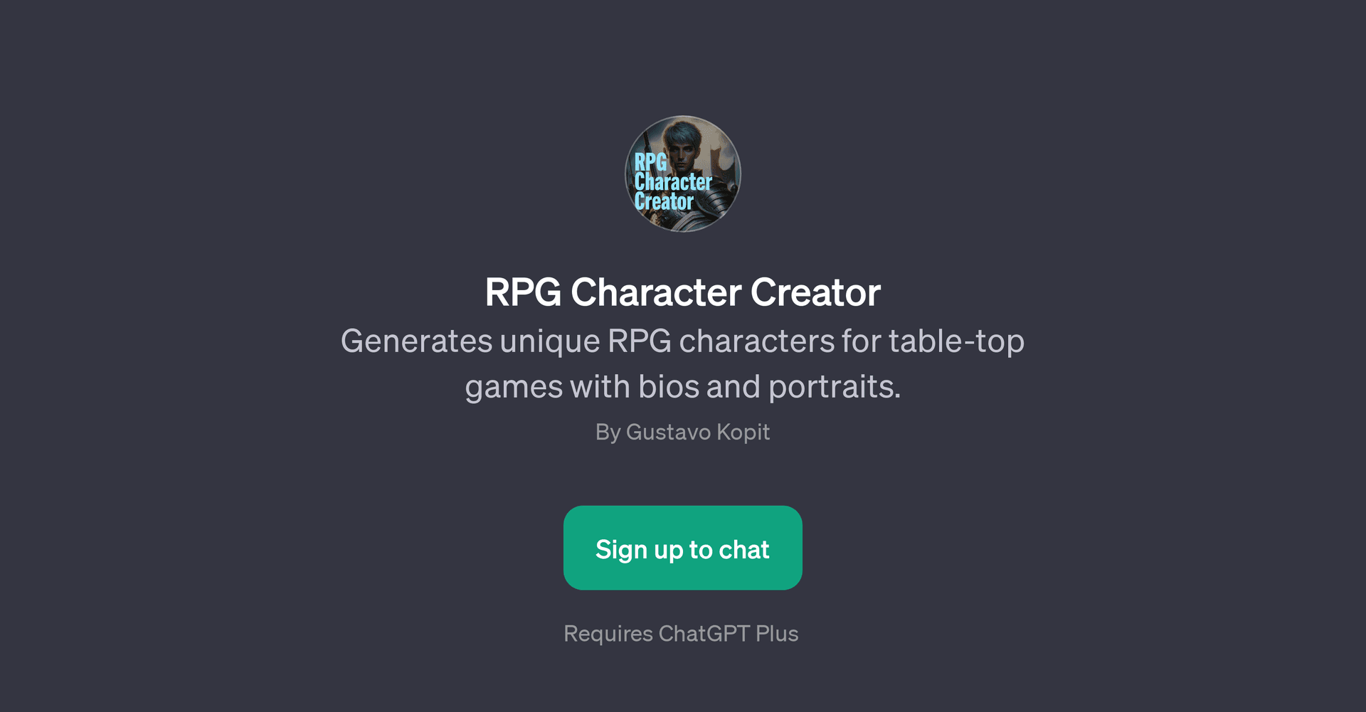 RPG Character Creator