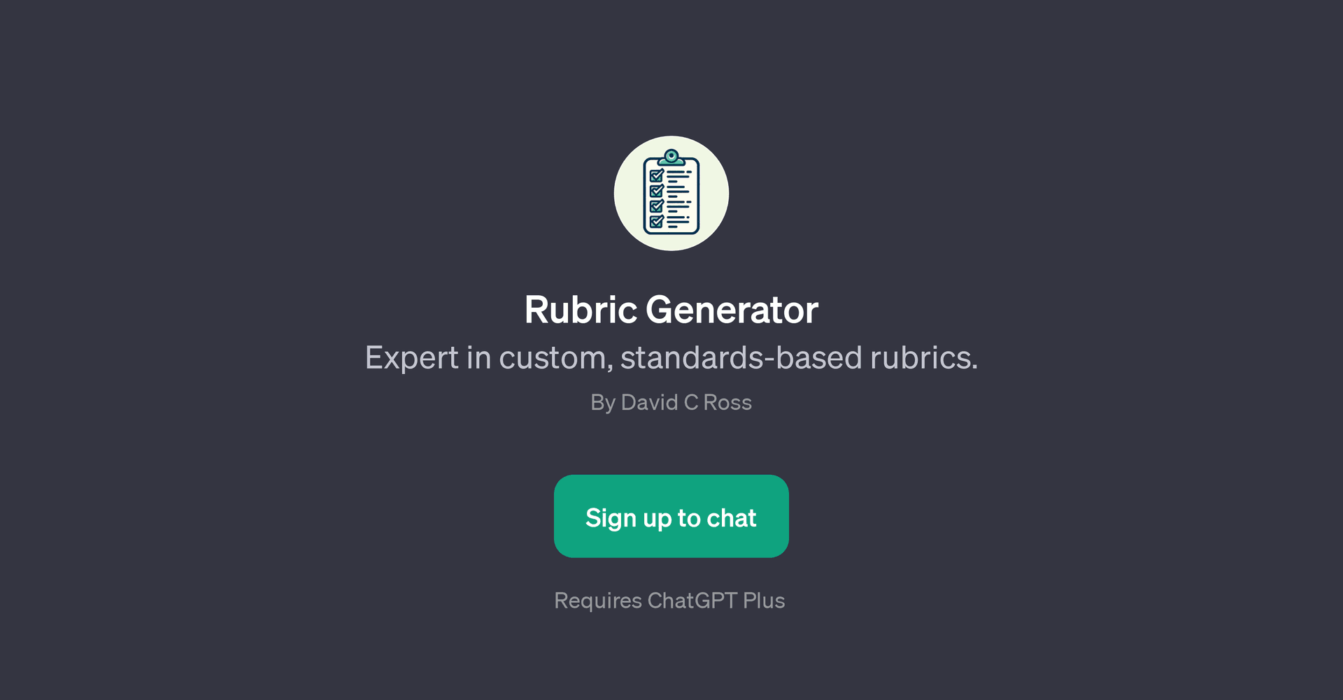 Rubric Generator