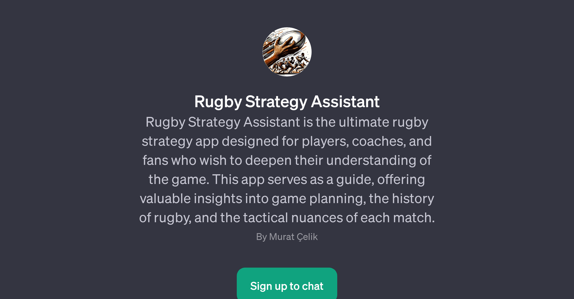 Rugby Strategy Assistant
