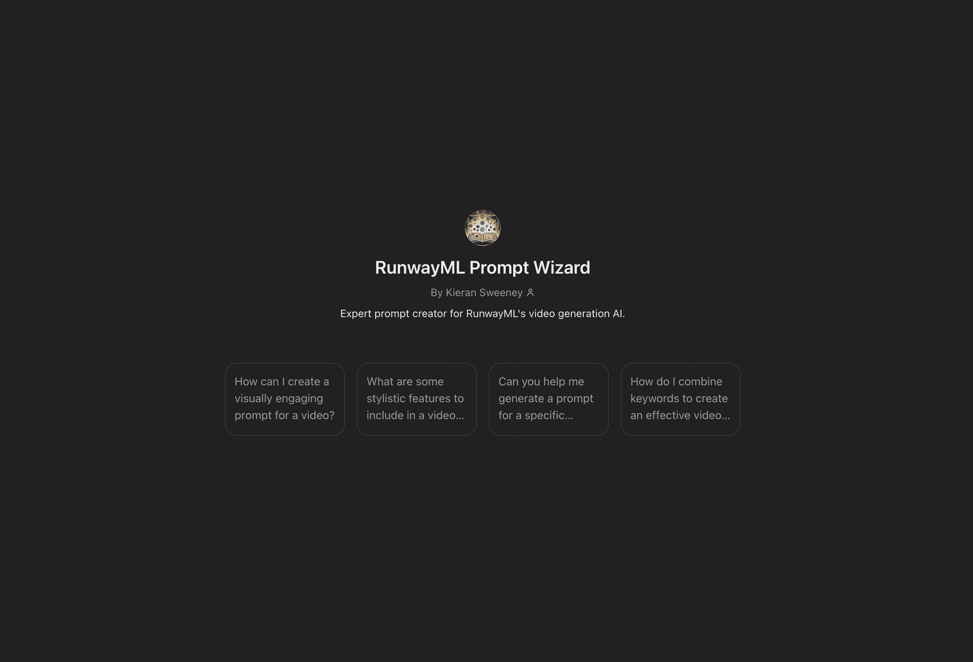 RunwayML Gen2 Prompt Wizard