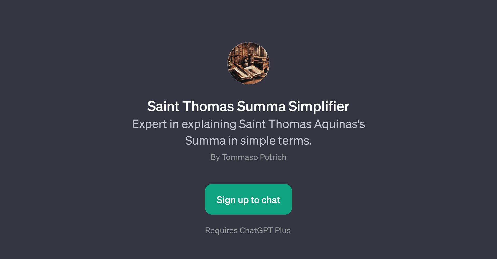 Saint Thomas Summa Simplifier
