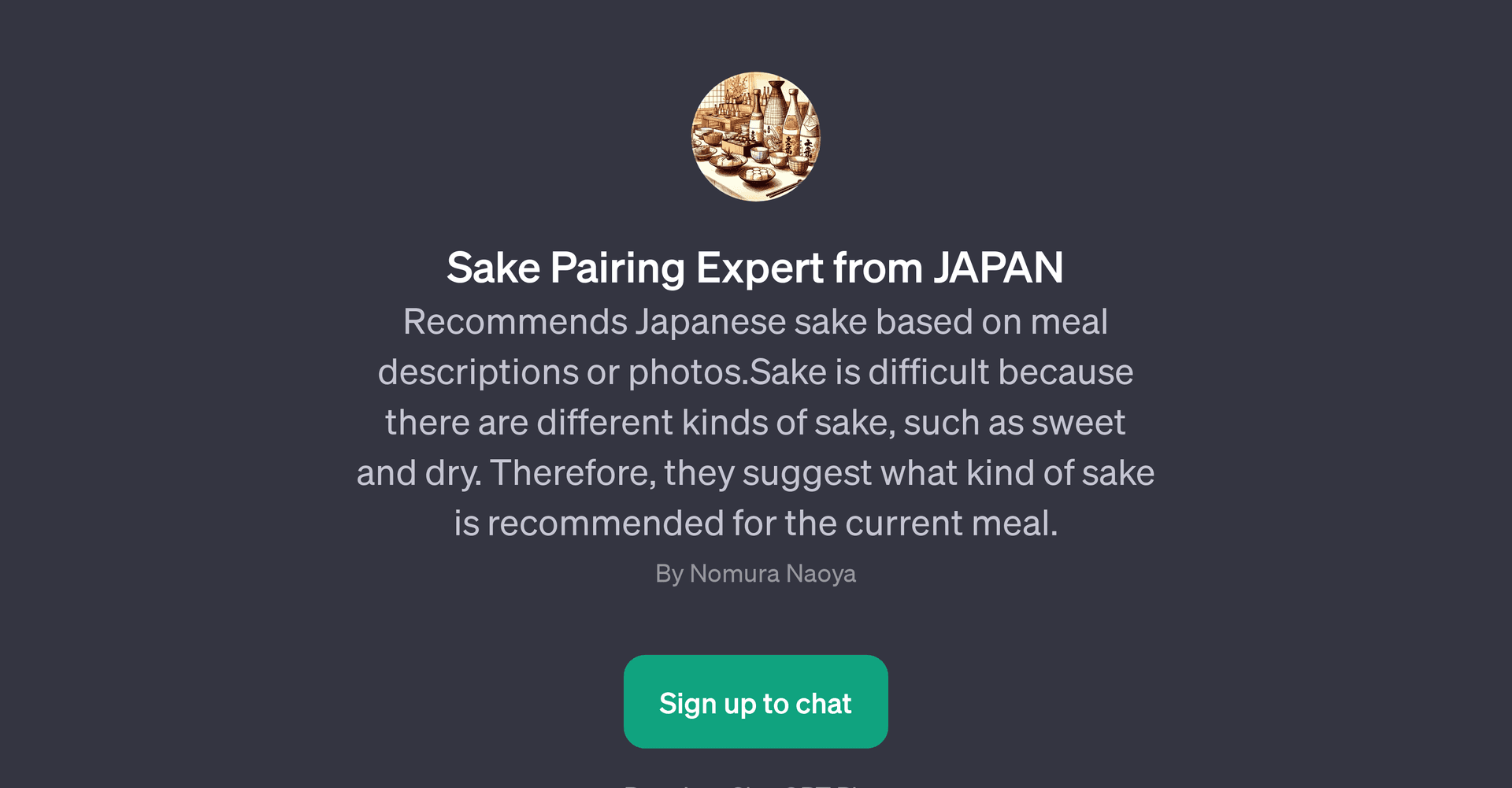 Sake Pairing Expert from Japan