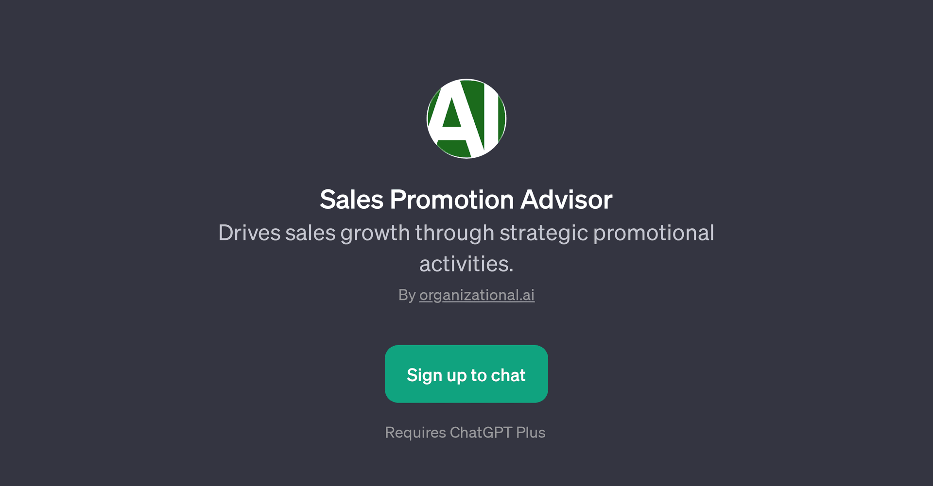 Sales Promotion Advisor