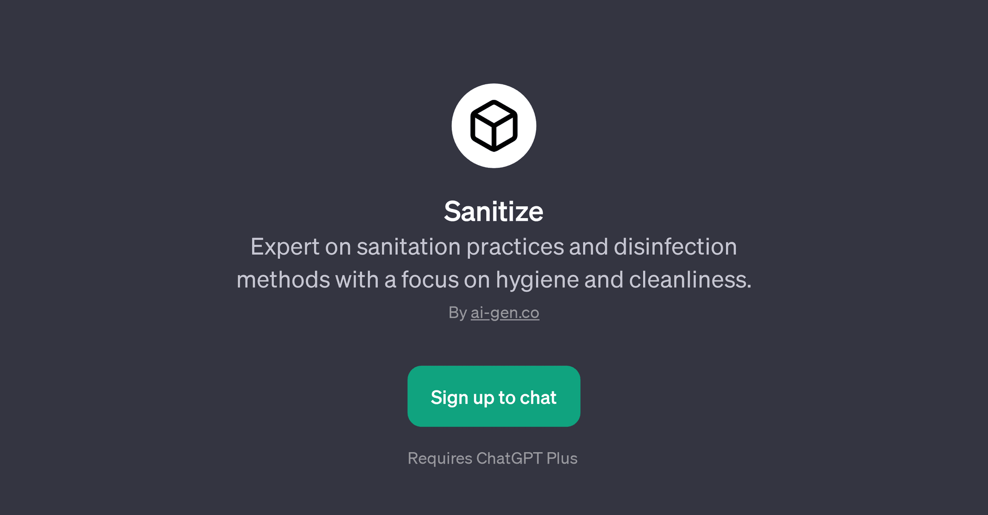 Sanitize