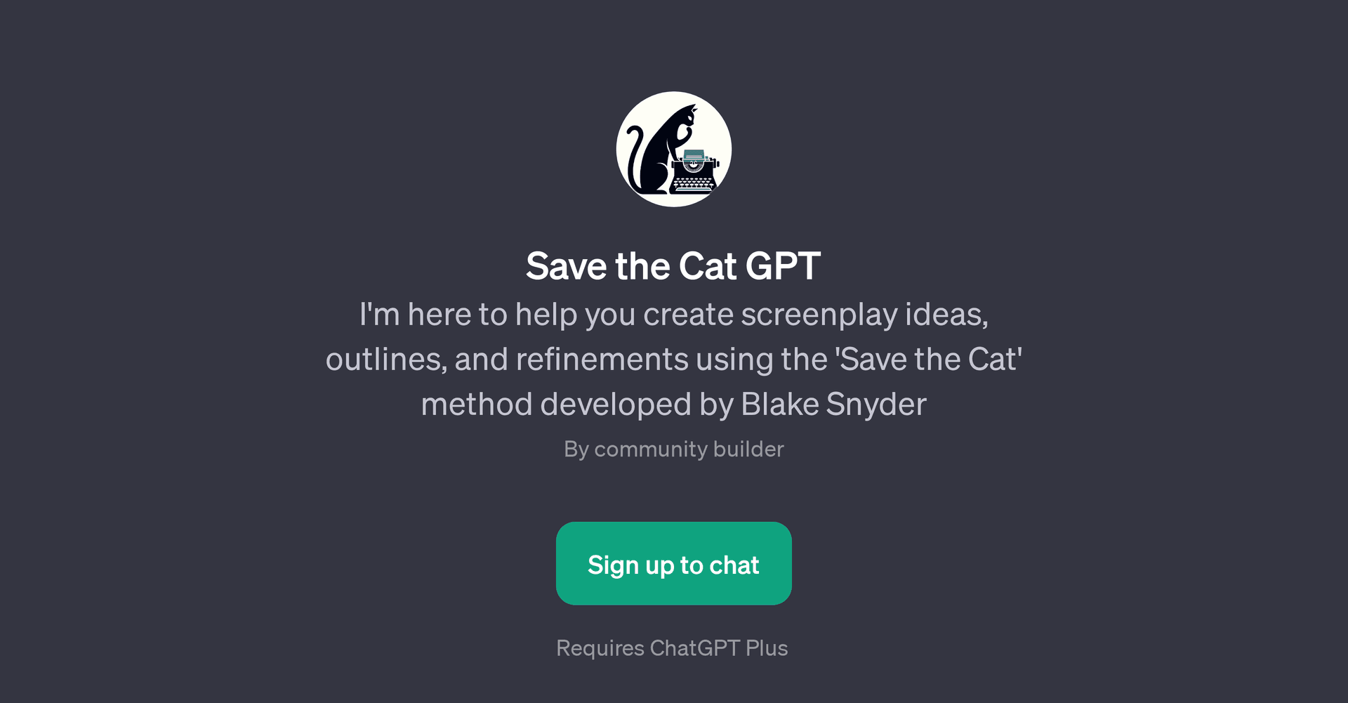 Save the Cat GPT