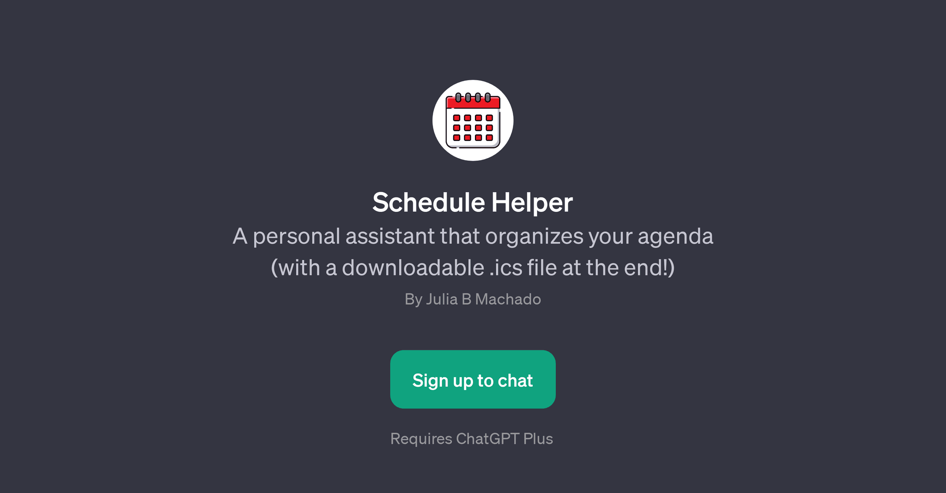 Schedule Helper