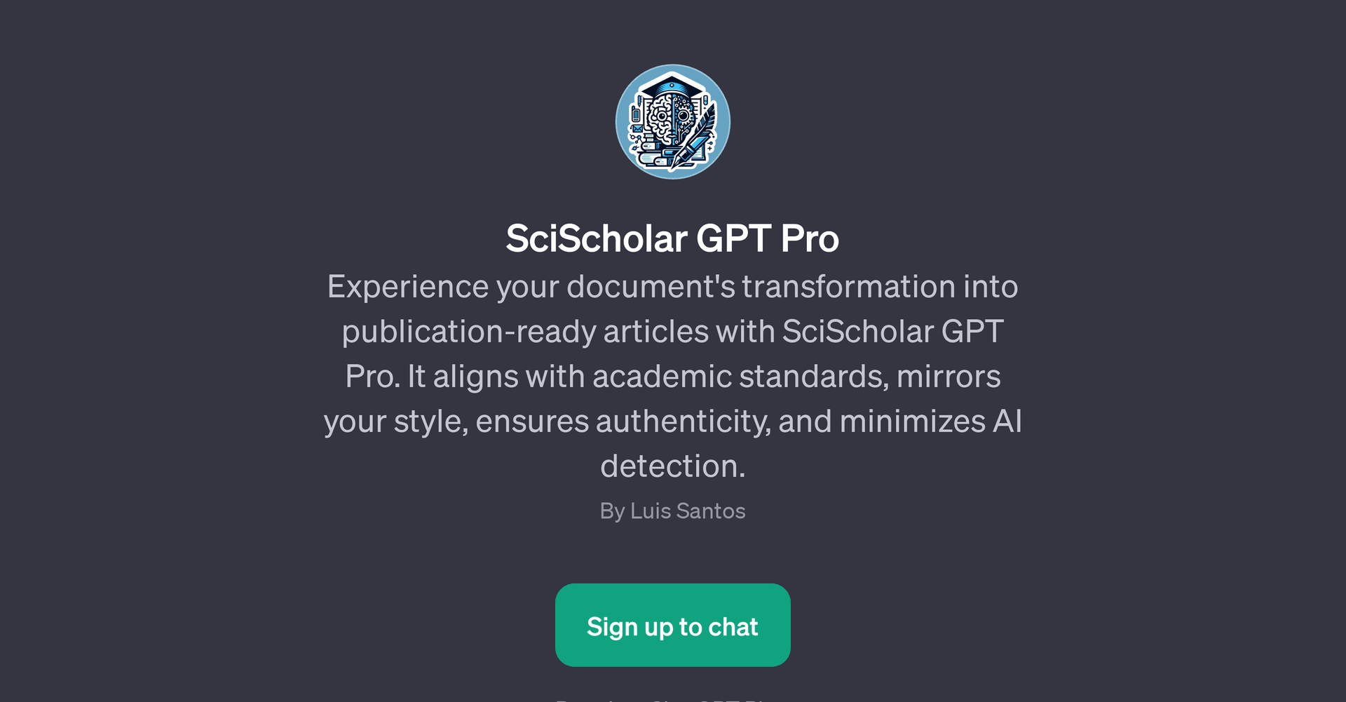 SciScholar GPT Pro