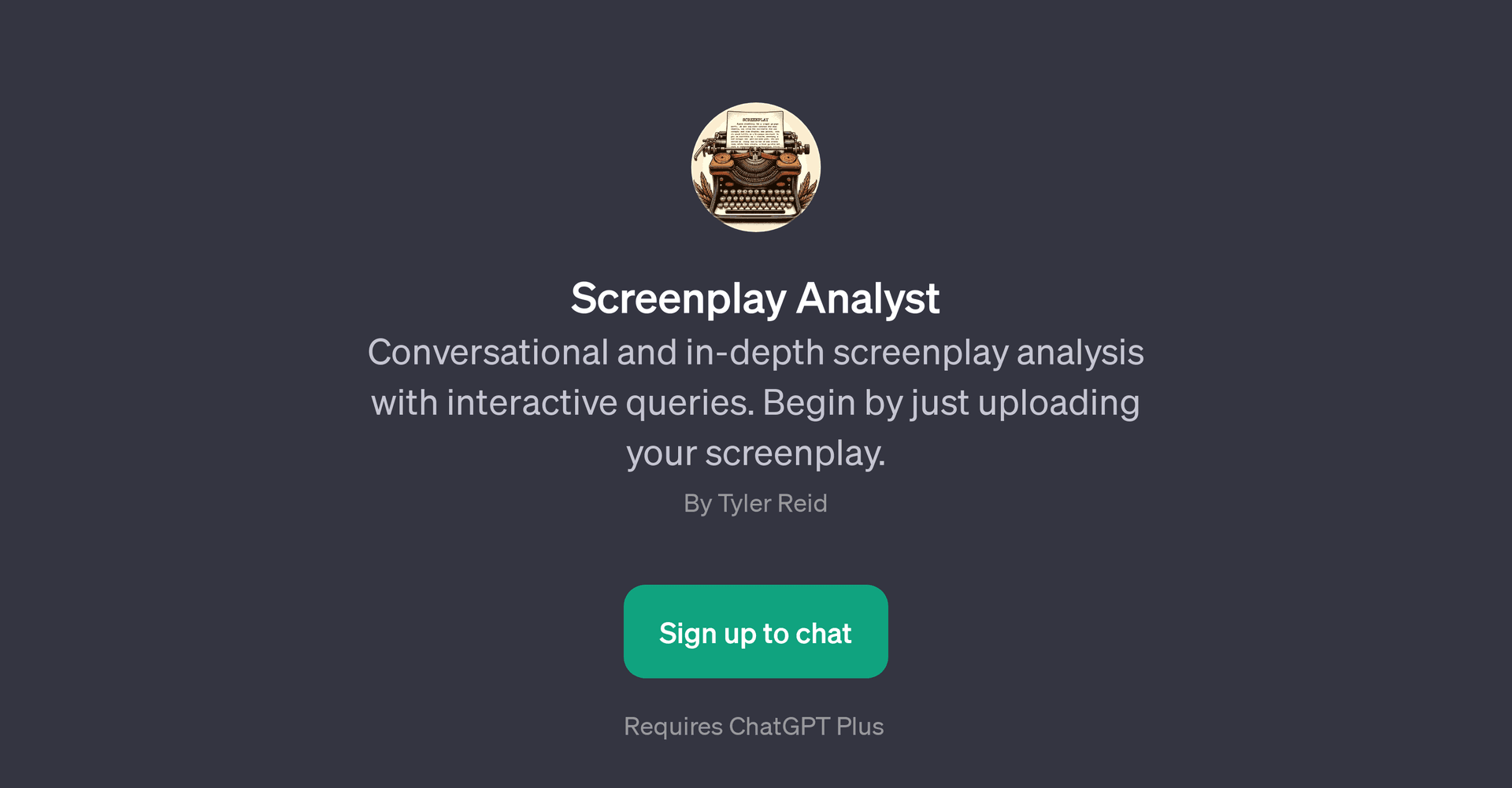 Screenplay Analyst