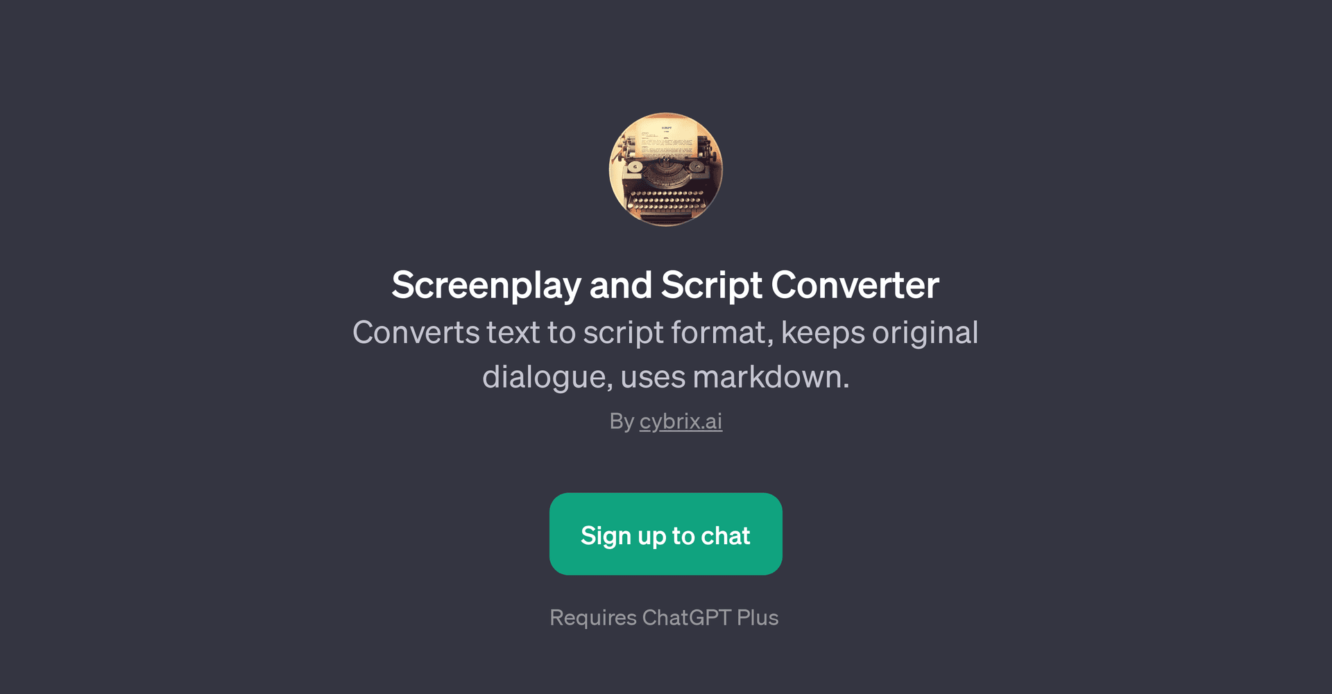 Screenplay and Script Converter