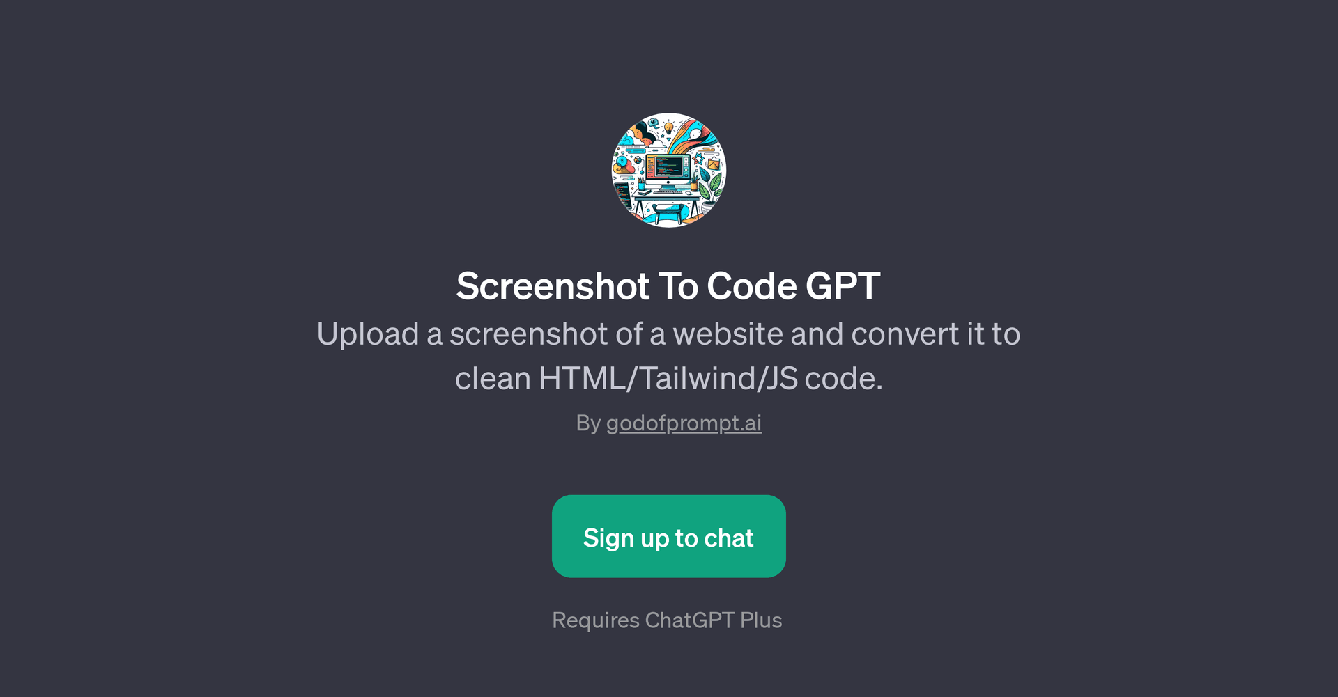 Screenshot To Code GPT