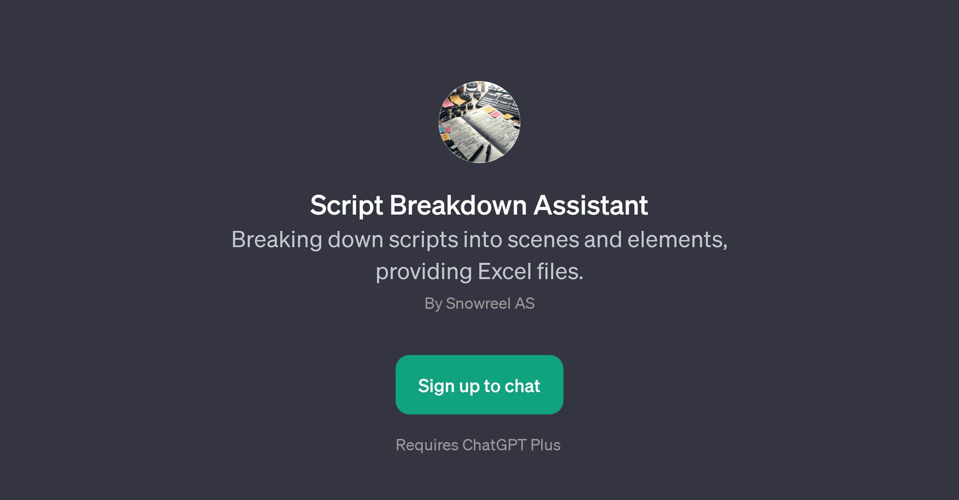 Script Breakdown Assistant