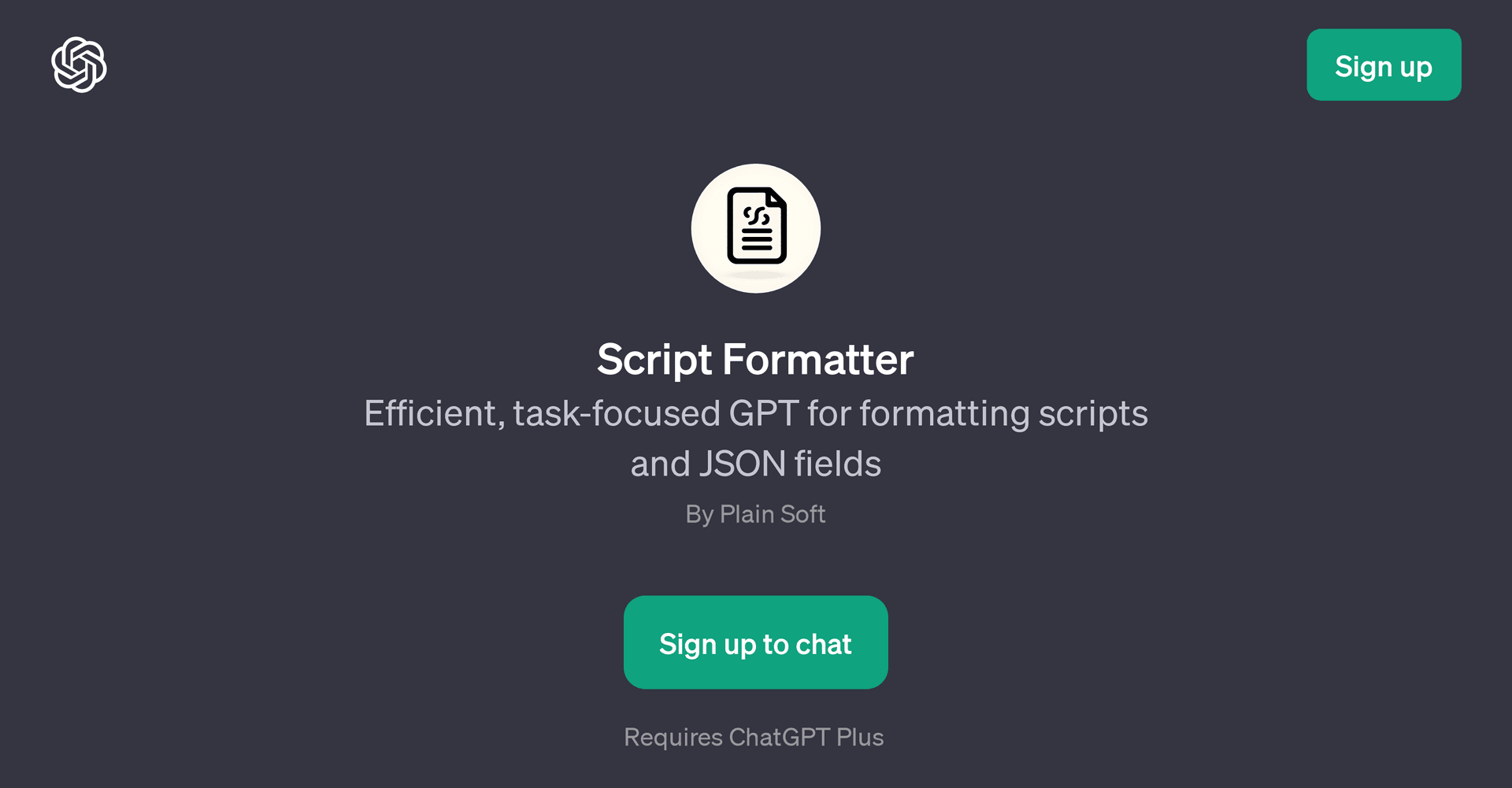 Script Formatter