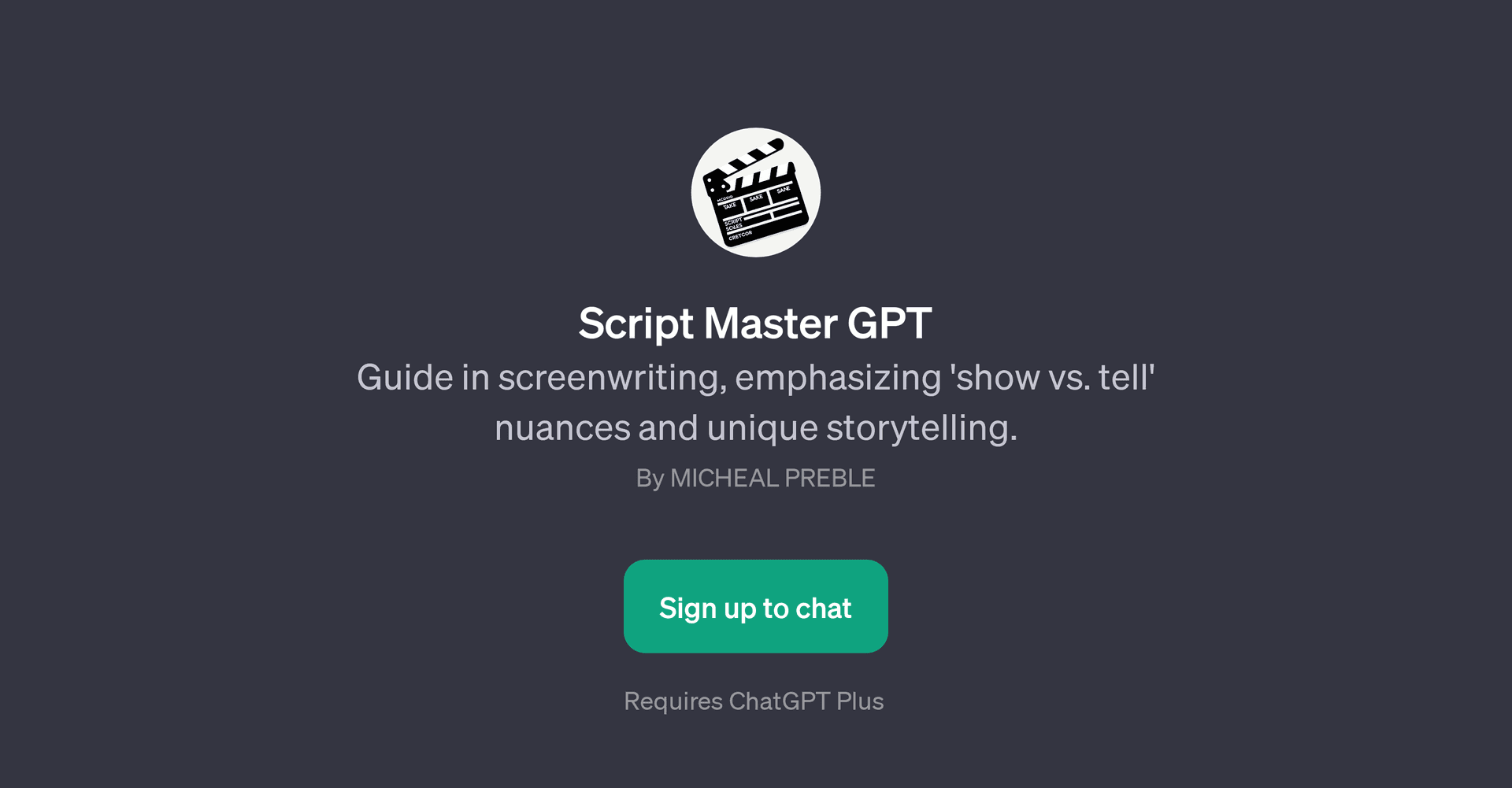 Script Master GPT