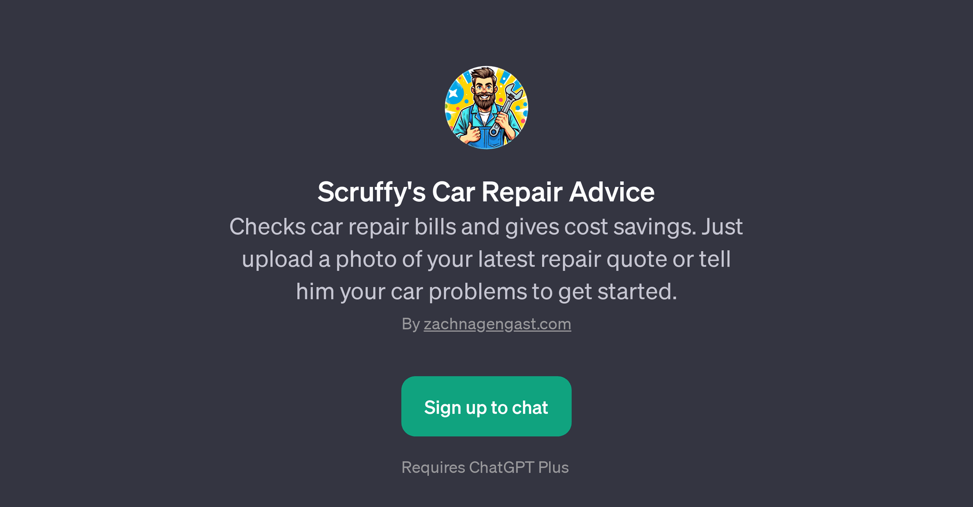 Scruffy's Car Repair Advice