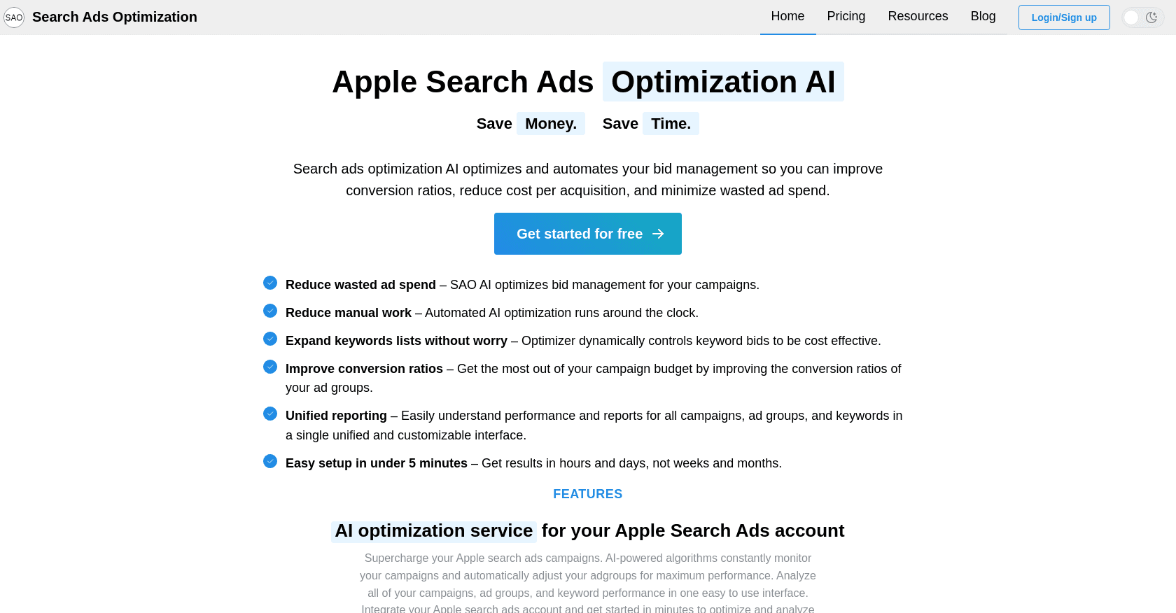 Search Ads Optimization AI