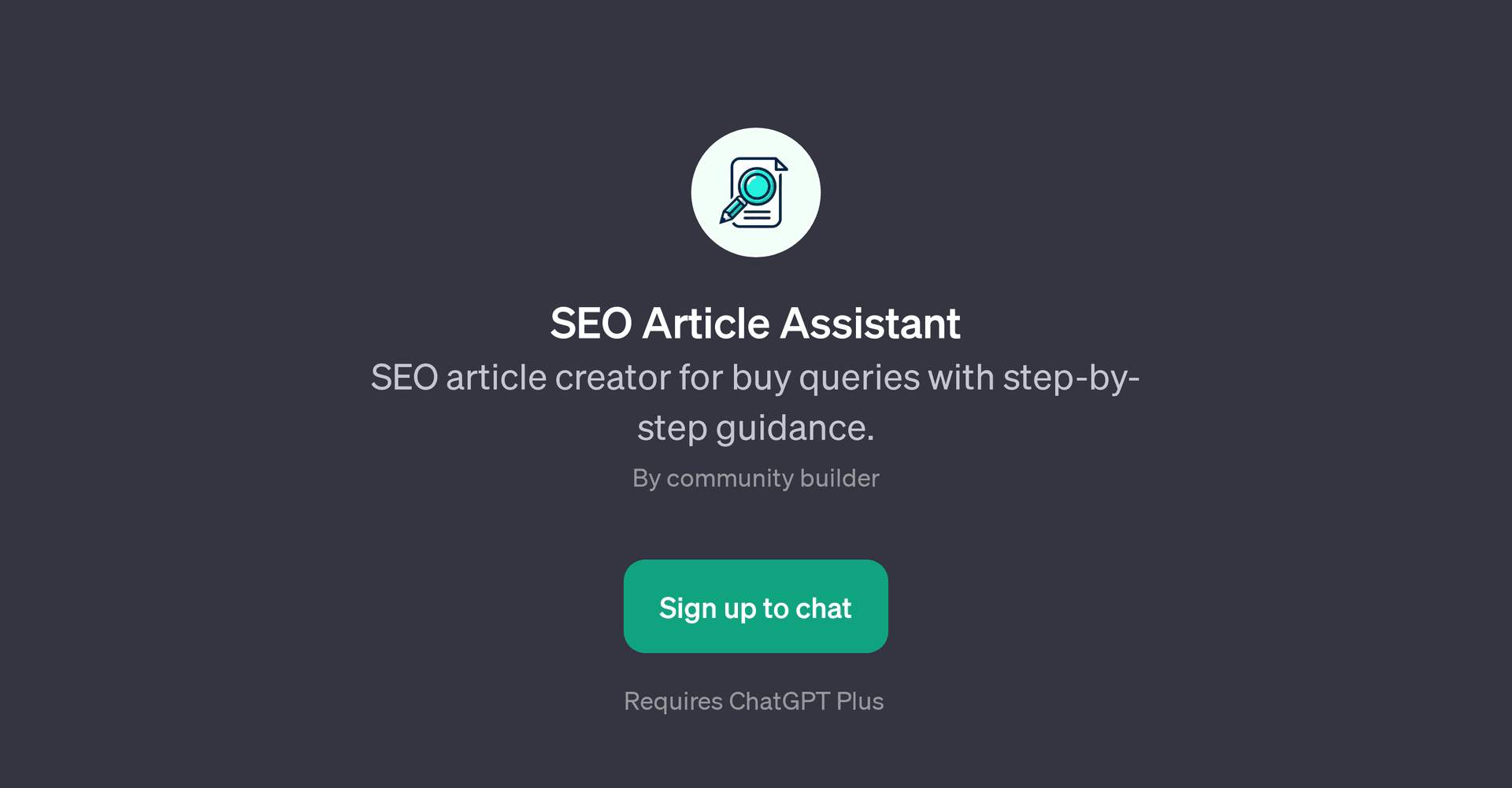 SEO Article Assistant