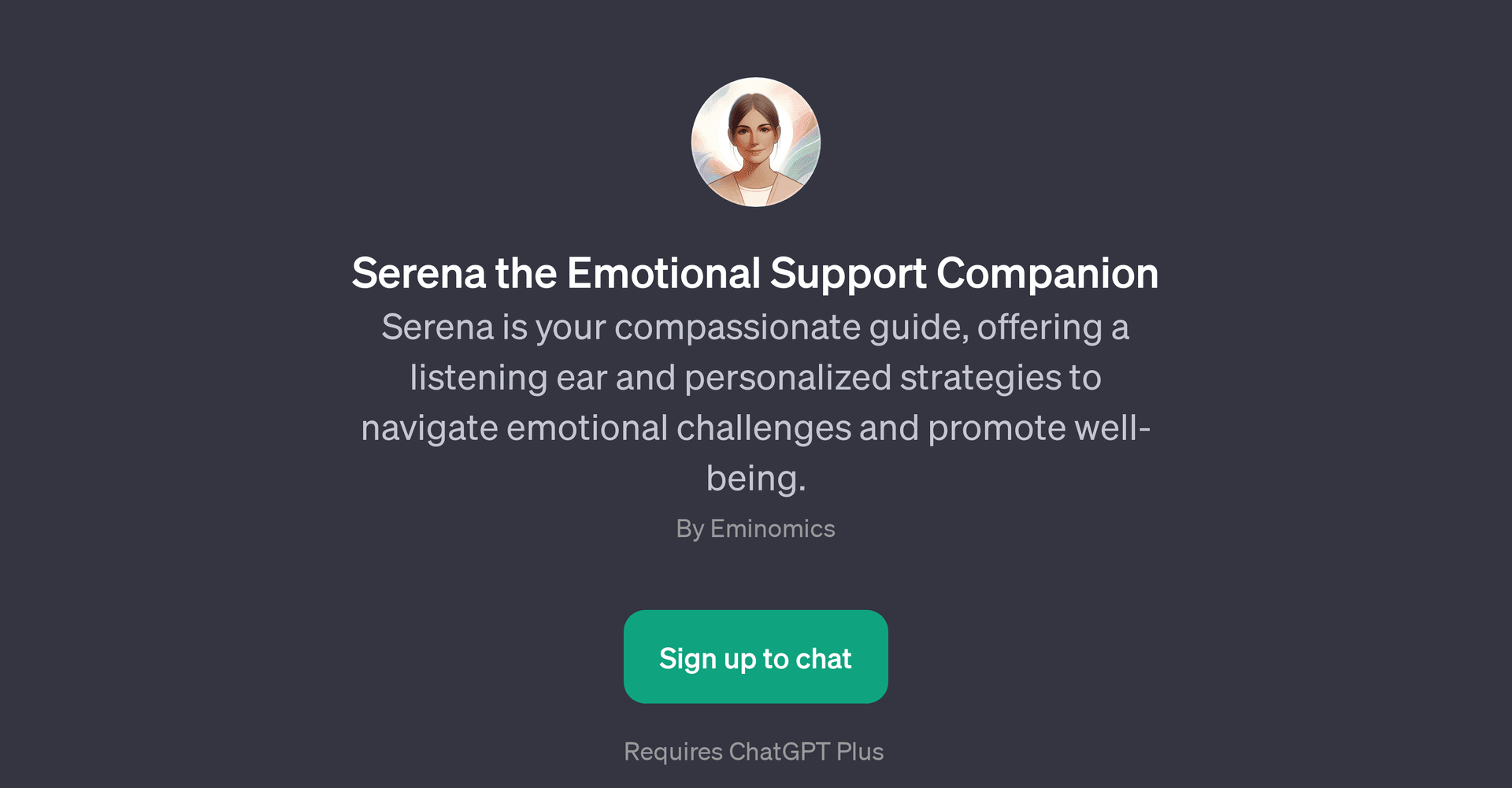 Serena the Emotional Support Companion