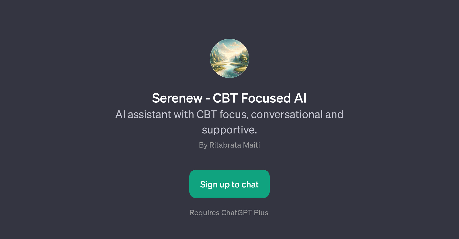 Serenew - CBT Focused AI