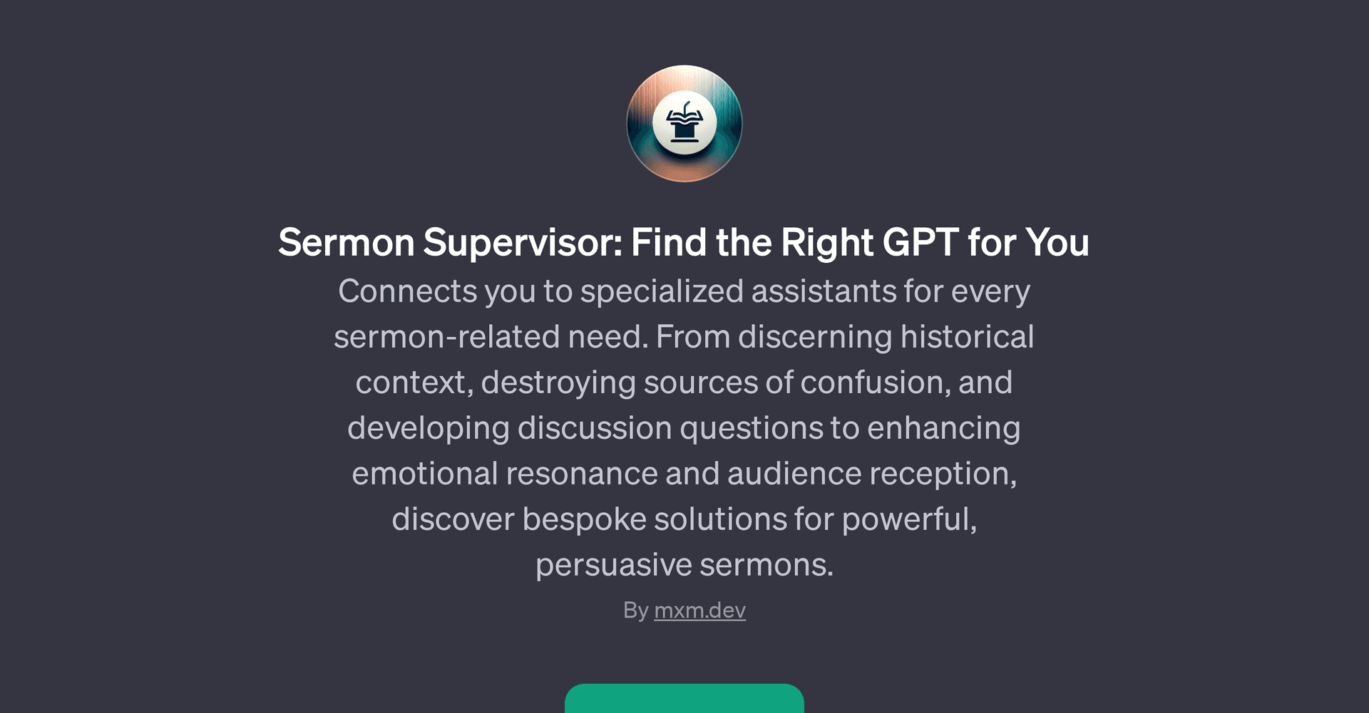 Sermon Supervisor