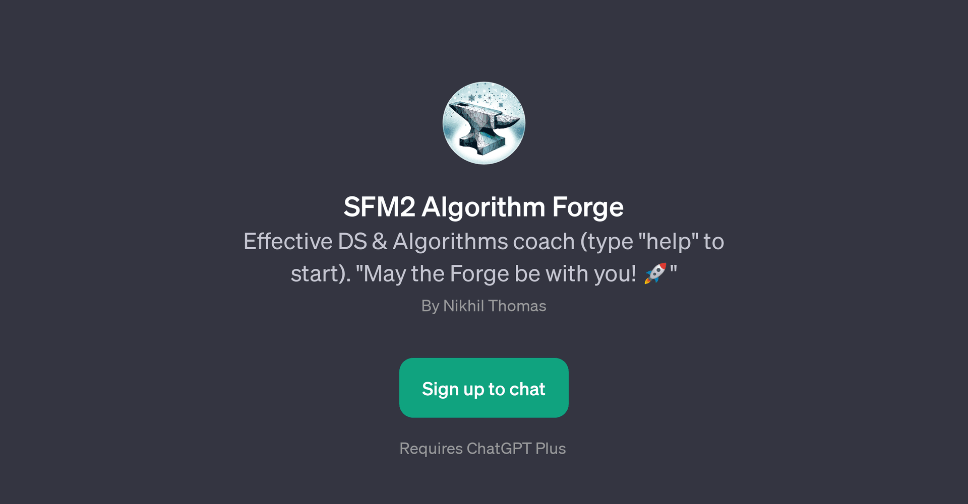 SFM2 Algorithm Forge