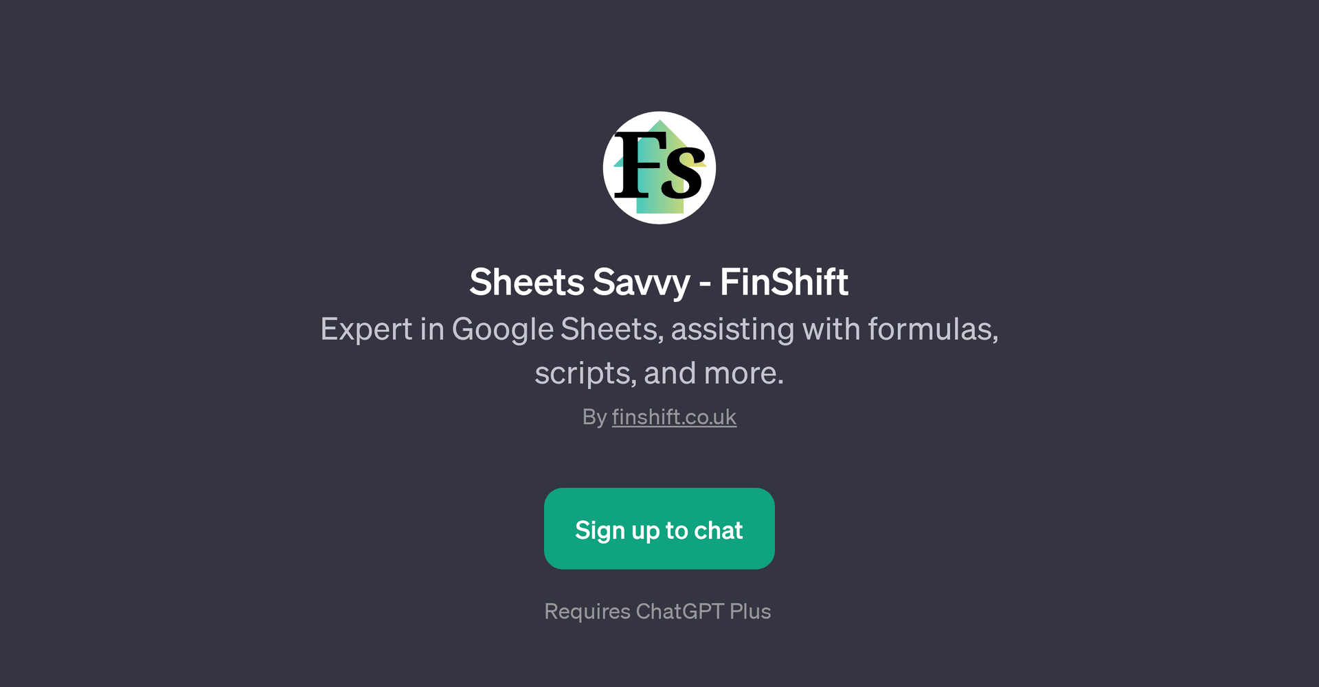 Sheets Savvy - FinShift