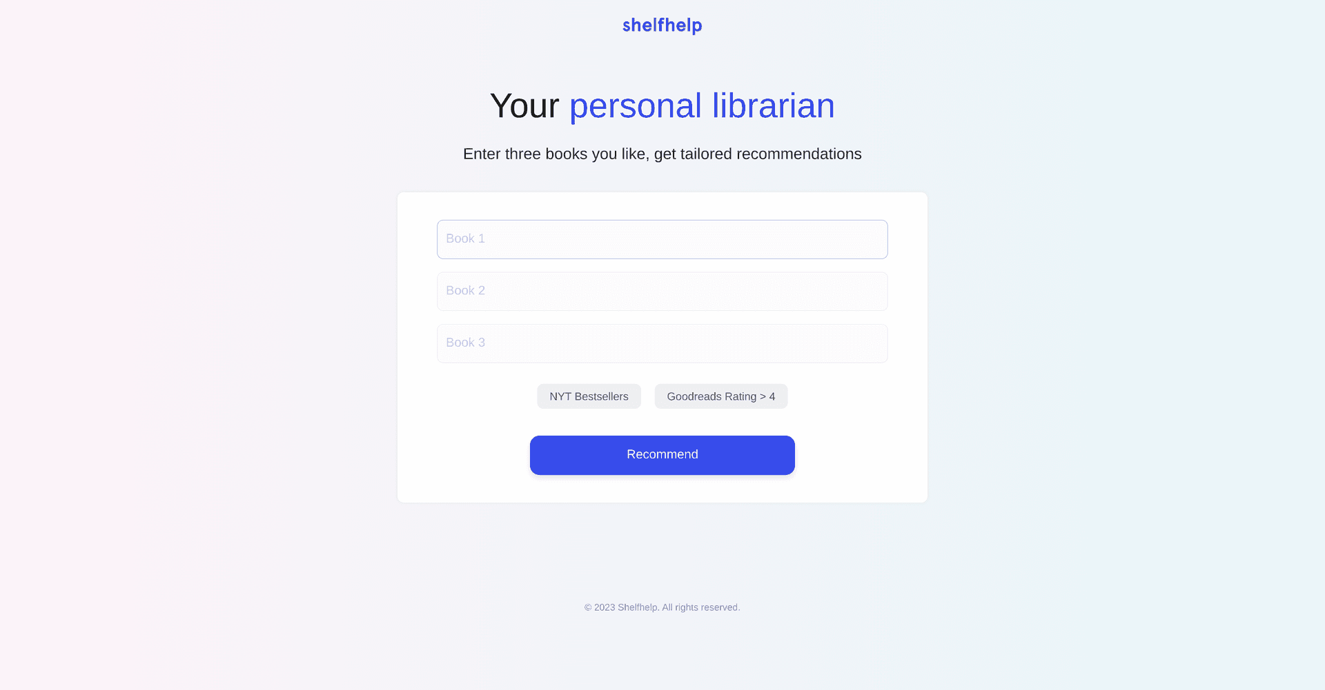 Shelfhelp