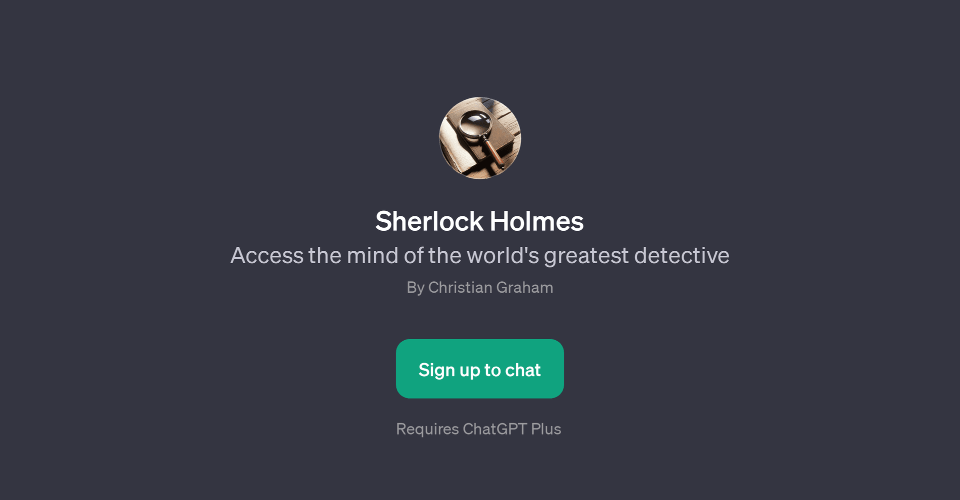 Sherlock Holmes GPT